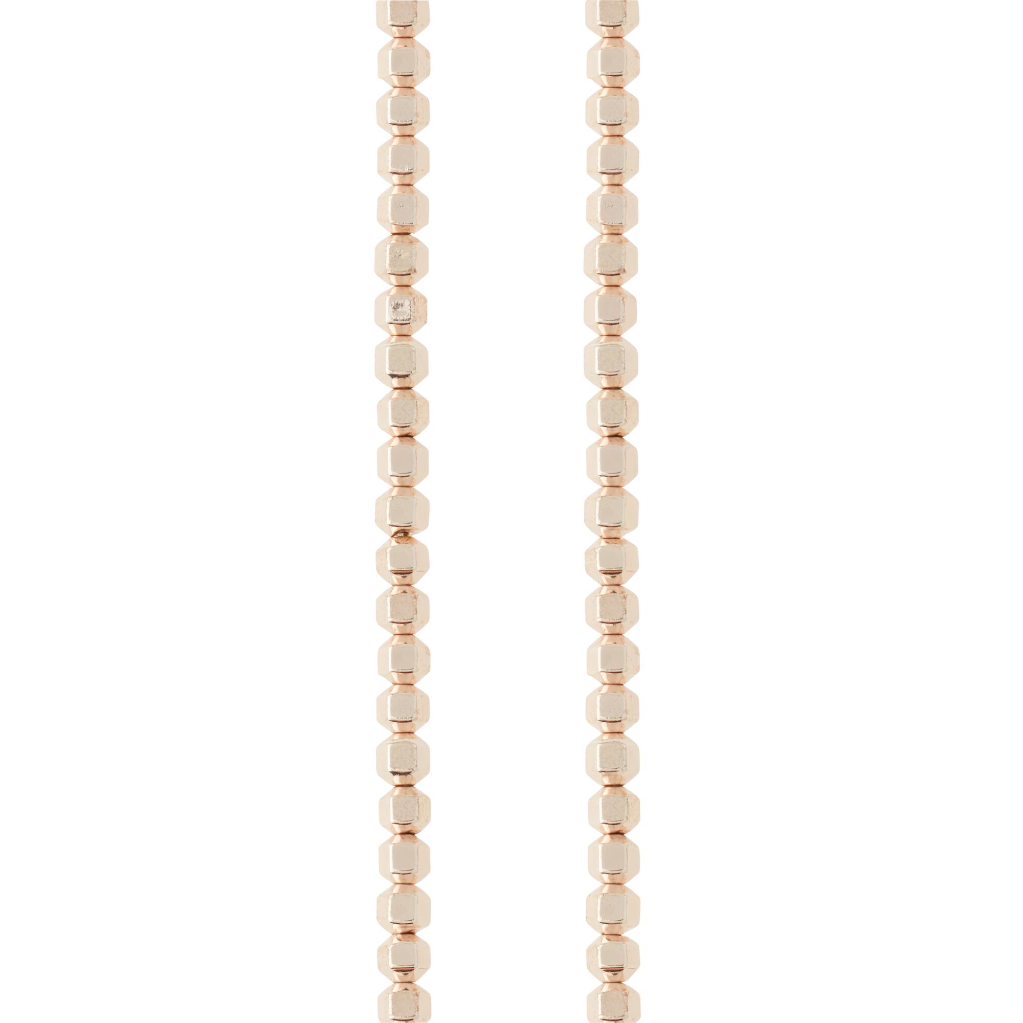 Rose Gold Hematite Bicone Beads, 4mm by Bead Landing™